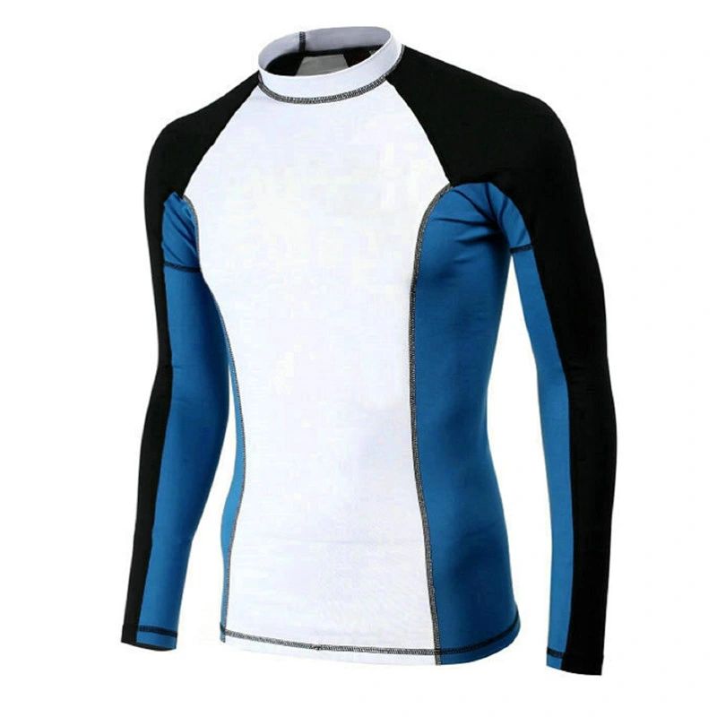 Customized Around Neck Printed Rash Surf Sports Rashguard Shirt Top Upf 50+ Rash Guard