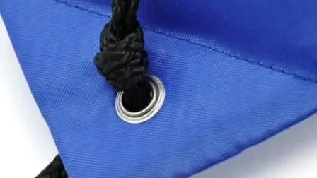 Bolso de encargo reciclado de moda promocional del gimnasio del cordón de la escuela de la mochila del tejido de poliester 210d